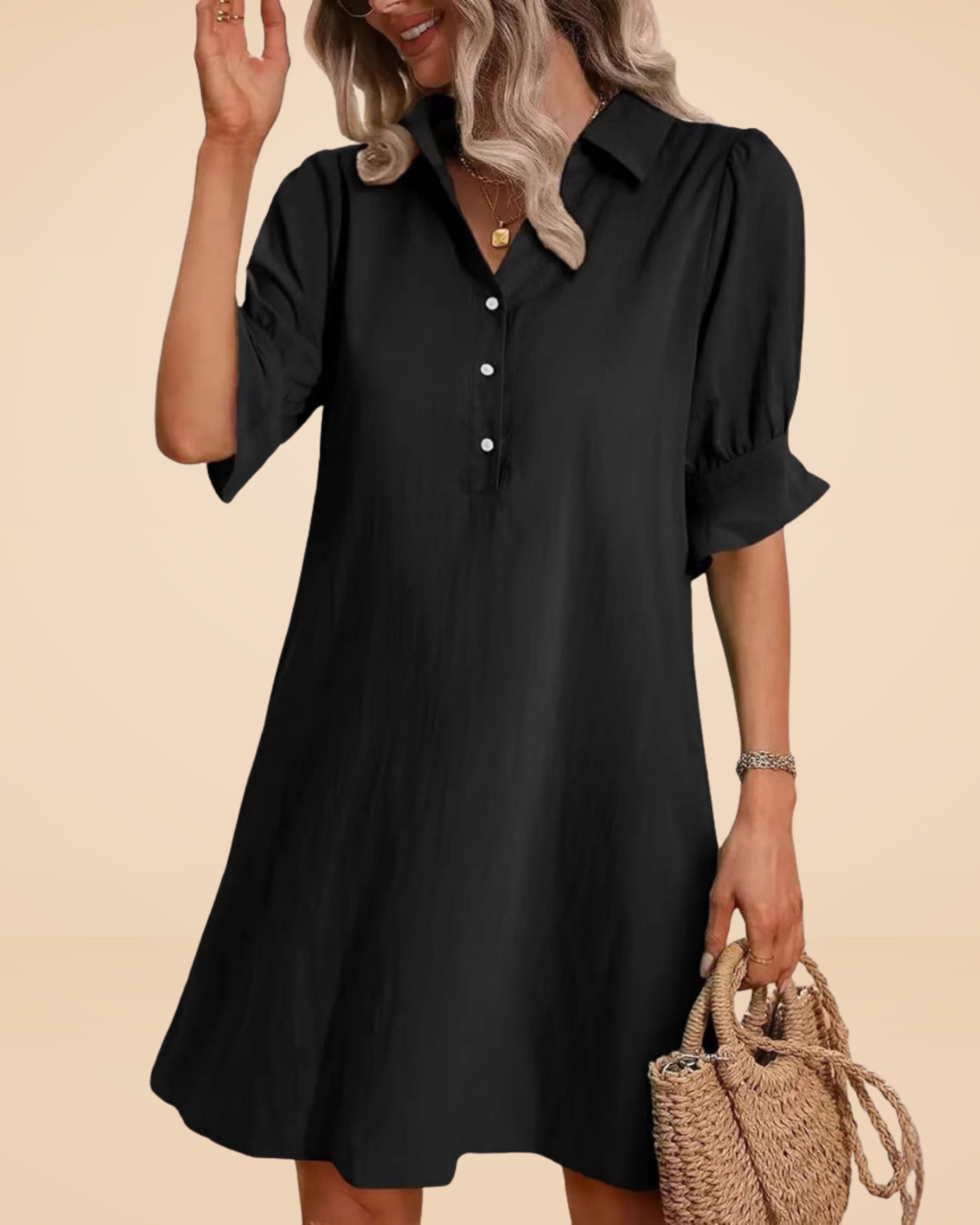 Franchesca™ – Button-Down Shirt Dress